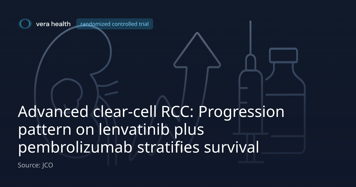 Advanced clear-cell RCC: Progression pattern on lenvatinib plus ...