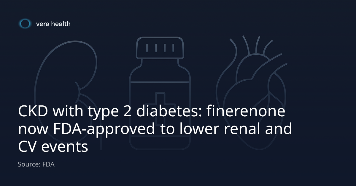 CKD with type 2 diabetes: finerenone now FDA-approved to lower renal ...