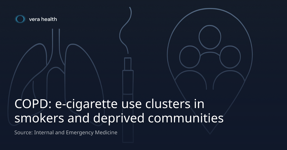 copd e cigarettes COPD: e-cigarette use clusters in smokers and deprived communities