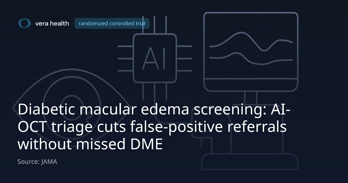 Diabetic macular edema screening: AI-OCT triage cuts false-positive ...
