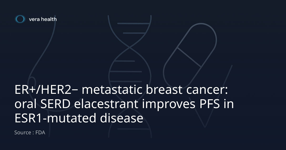 FDA Approves Elacestrant (Orserdu) for Advanced ER+/HER2- Breast Cancer