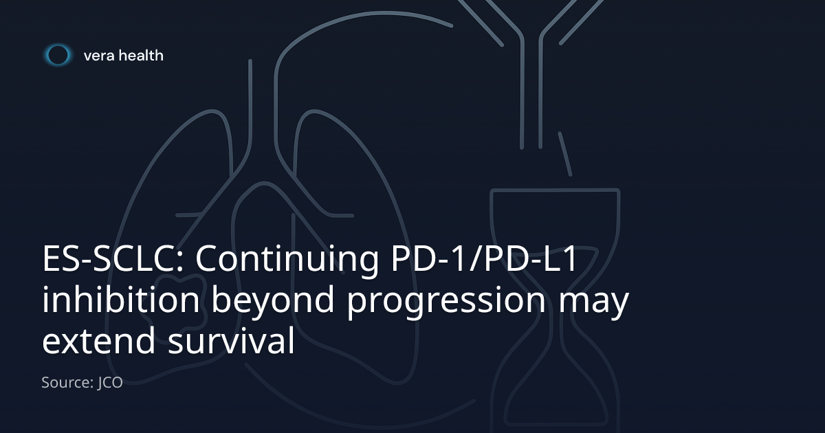 ES-SCLC: Continuing PD-1/PD-L1 inhibition beyond progression may extend ...