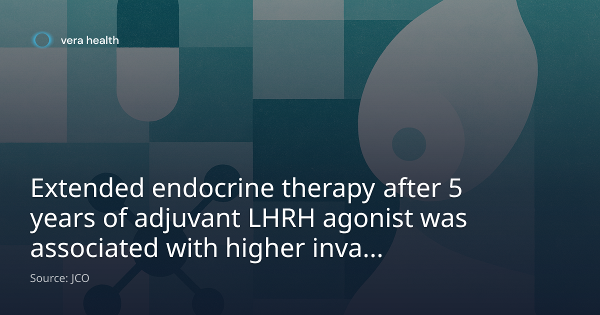Extended endocrine therapy after 5 years of adjuvant LHRH agonist was ...