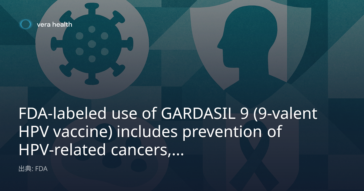 FDA-labeled use of GARDASIL 9 (9-valent HPV vaccine) includes ...