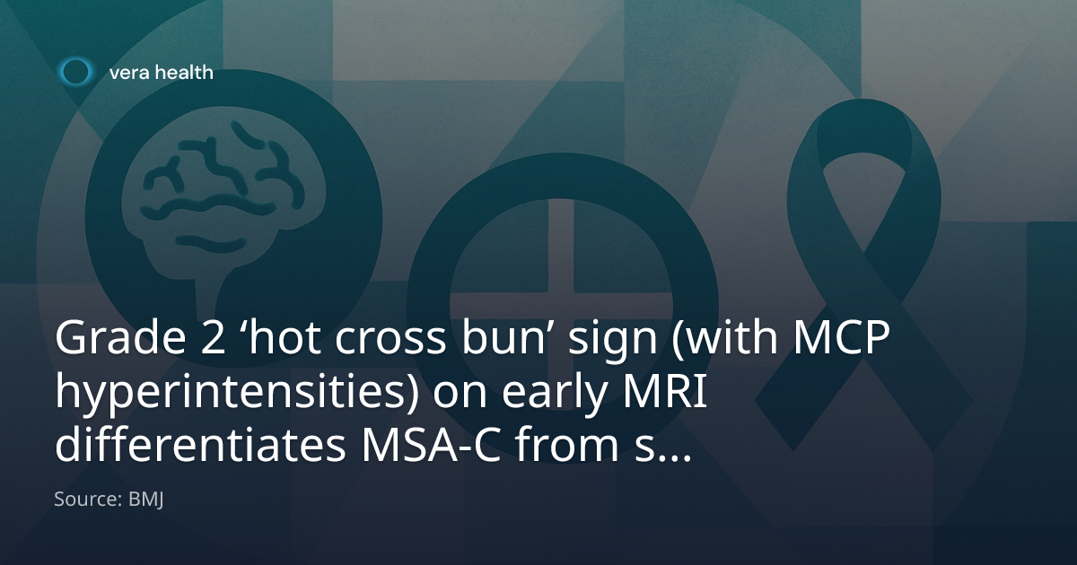 Grade 2 ‘hot cross bun’ sign (with MCP hyperintensities) on early MRI ...