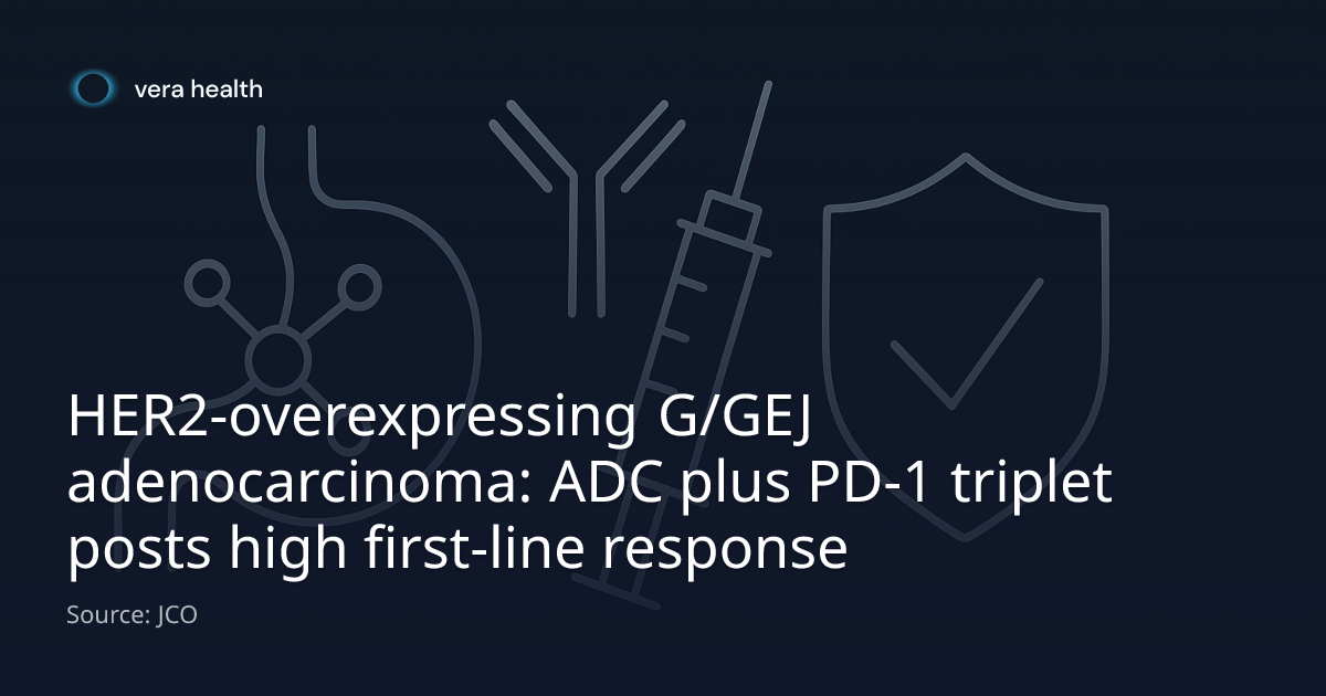 HER2-overexpressing G/GEJ adenocarcinoma: ADC plus PD-1 triplet posts ...