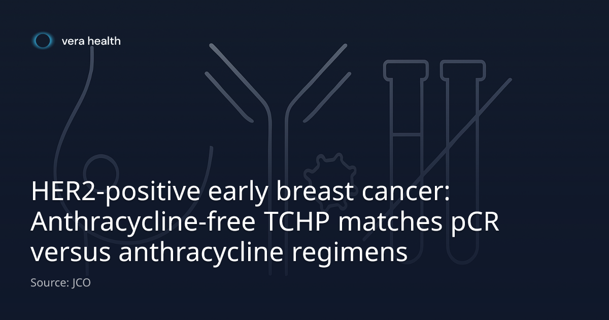 HER2-positive early breast cancer: Anthracycline-free TCHP matches pCR ...