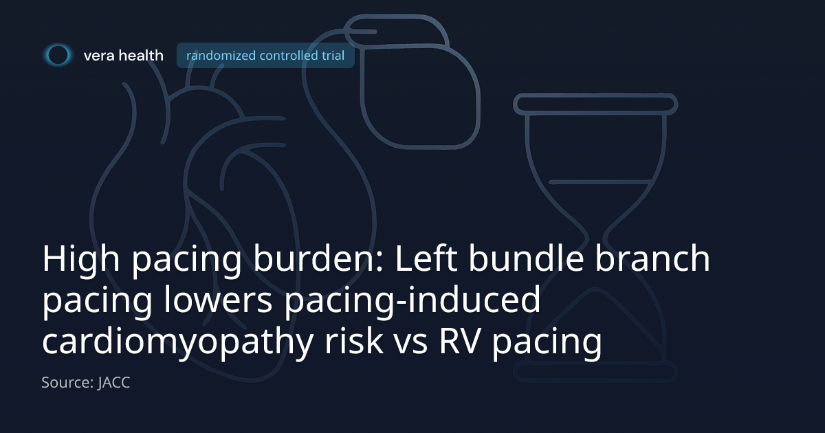 High pacing burden: Left bundle branch pacing lowers pacing-induced ...