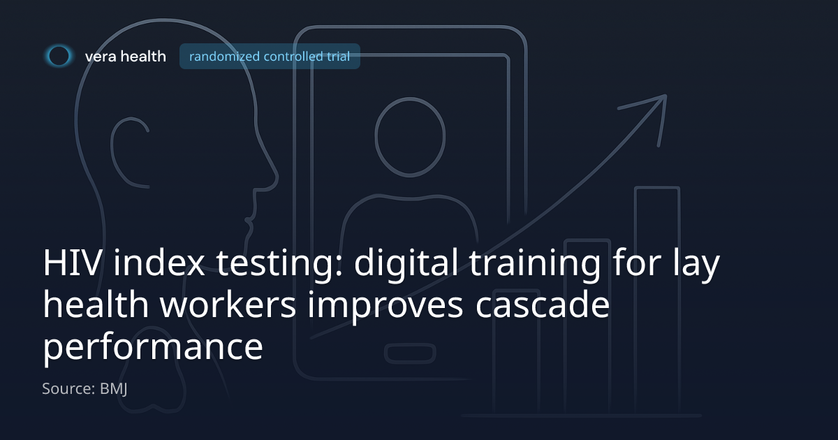 HIV index testing: digital training for lay health workers improves ...