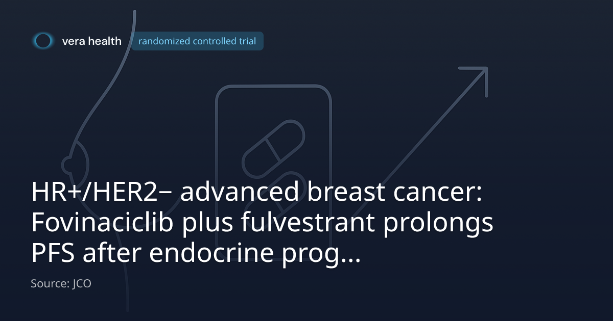 HR+/HER2− advanced breast cancer: Fovinaciclib plus fulvestrant ...