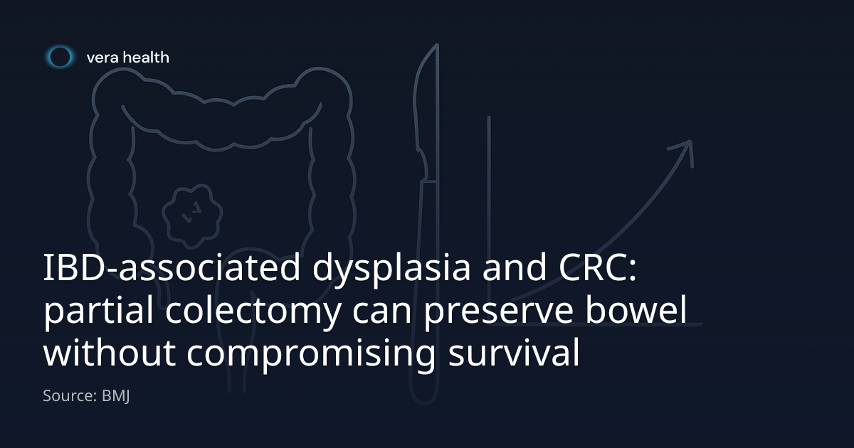 IBD-associated dysplasia and CRC: partial colectomy can preserve bowel ...