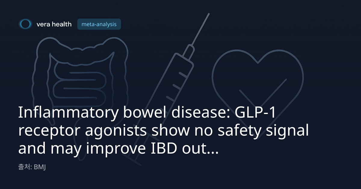 glp 1 and ibd Inflammatory bowel disease: GLP-1 receptor agonists show no safety signal  and may improve IBD outcomes