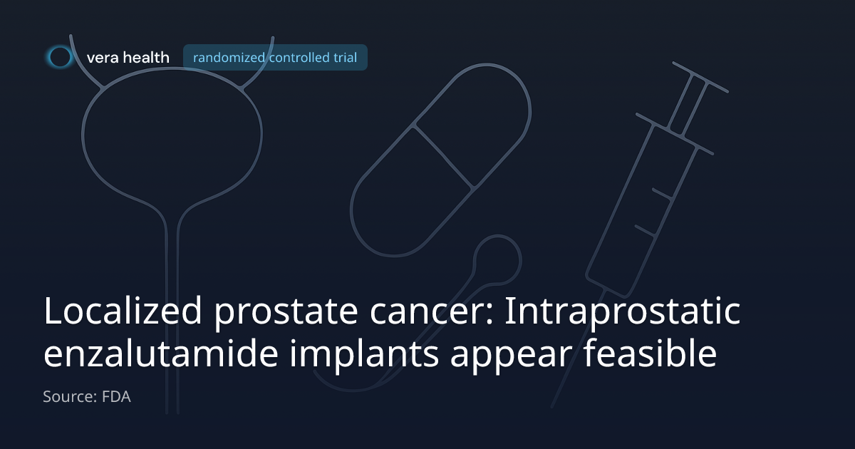 Localized prostate cancer: Intraprostatic enzalutamide implants appear ...