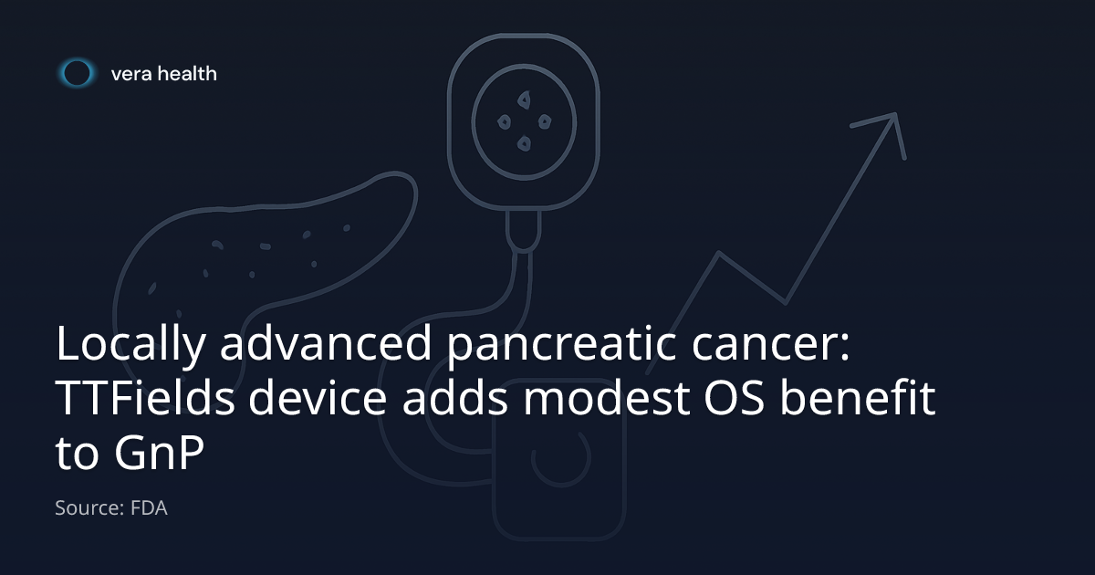 Locally advanced pancreatic cancer: TTFields device adds modest OS ...