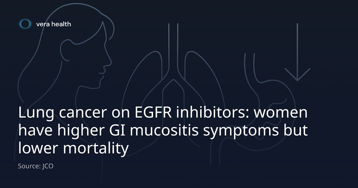 Lung cancer on EGFR inhibitors: women have higher GI mucositis symptoms ...