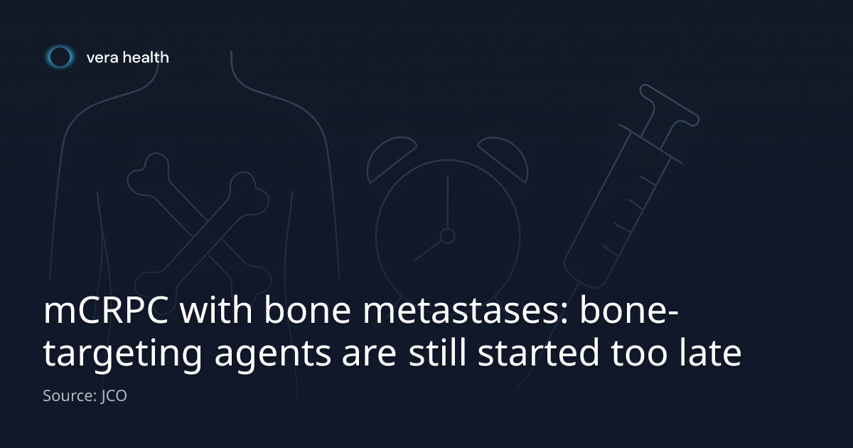 mCRPC with bone metastases: bone-targeting agents are still started too ...
