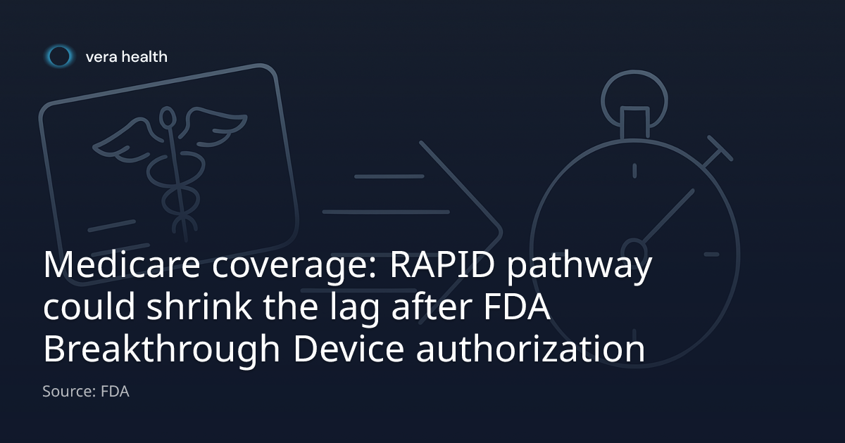 Medicare coverage: RAPID pathway could shrink the lag after FDA ...