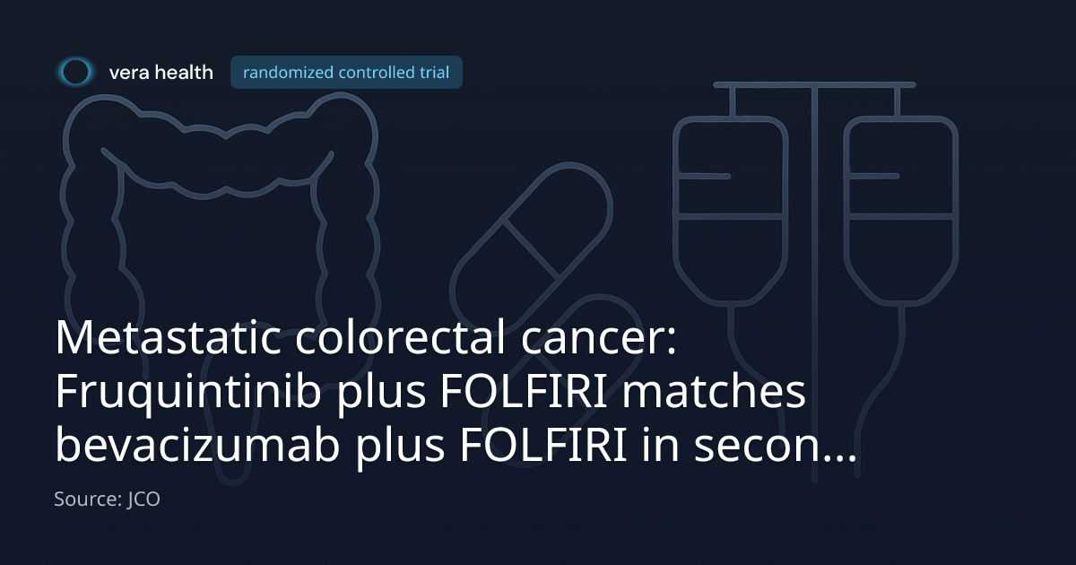 Metastatic colorectal cancer: Fruquintinib plus FOLFIRI matches ...