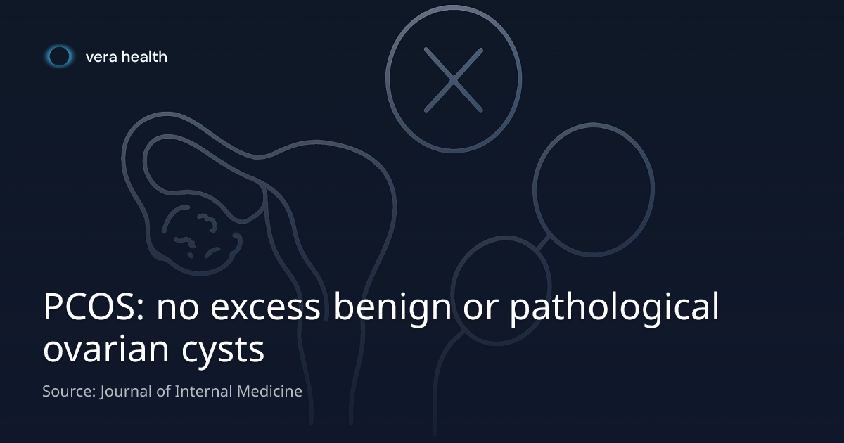 PCOS: no excess benign or pathological ovarian cysts - Vera Health News