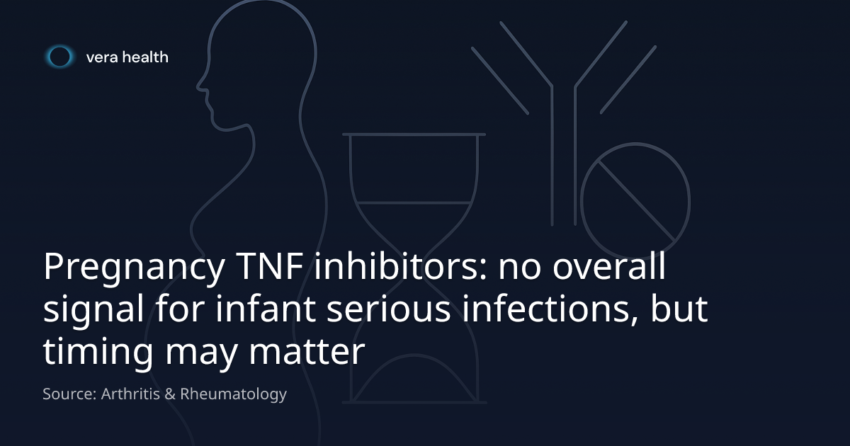 Pregnancy TNF inhibitors: no overall signal for infant serious ...