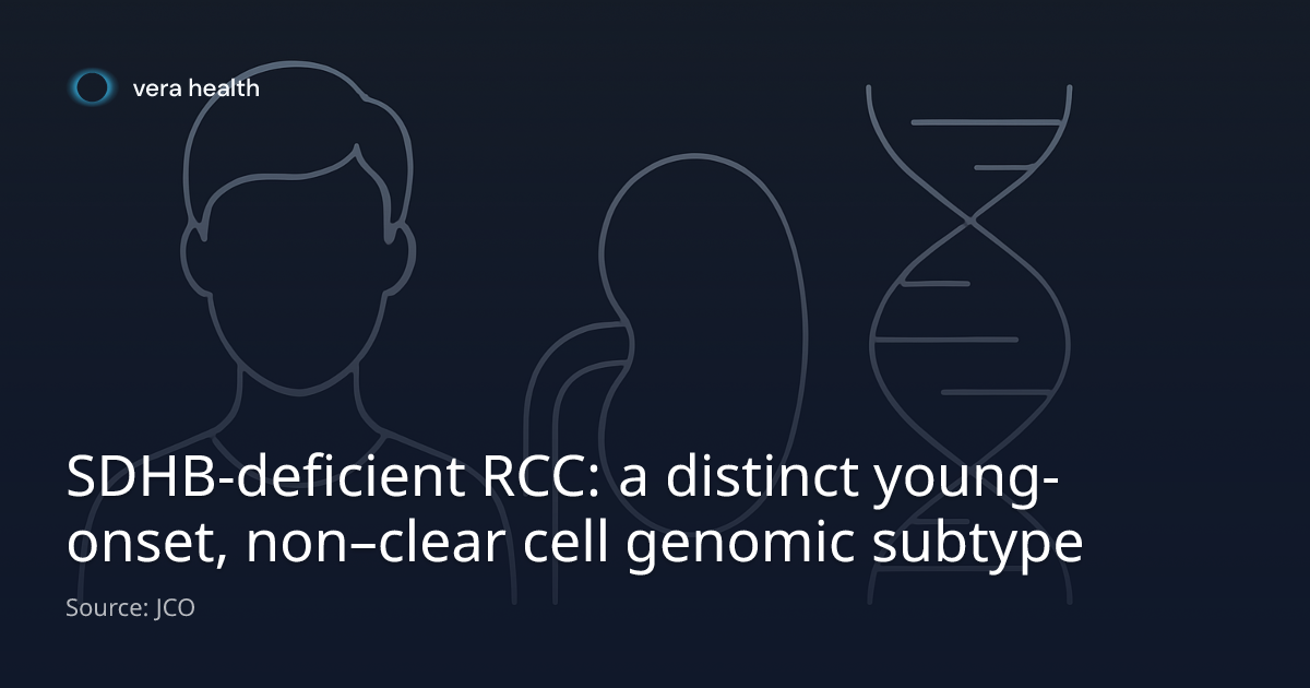 SDHB-deficient RCC: a distinct young-onset, non–clear cell genomic ...