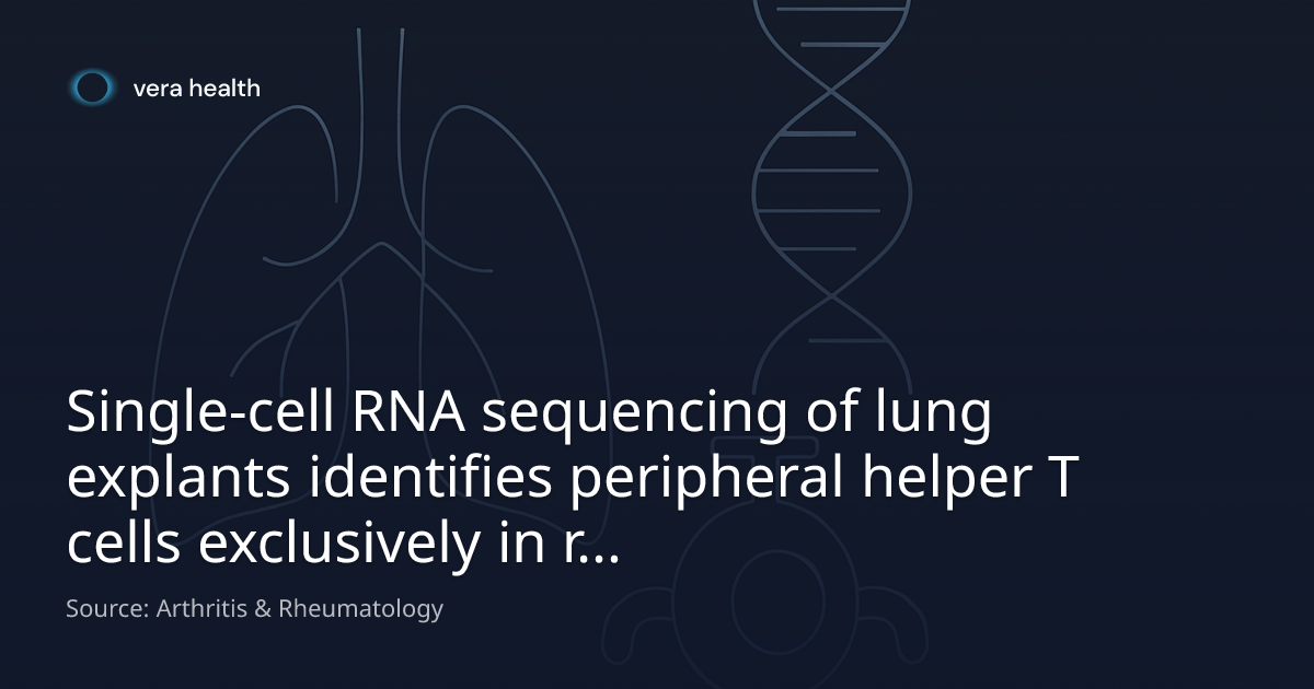 Single-cell RNA sequencing of lung explants identifies peripheral ...