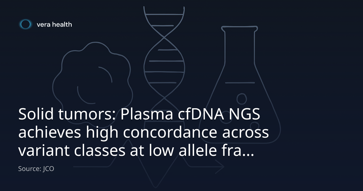 Solid tumors: Plasma cfDNA NGS achieves high concordance across variant ...