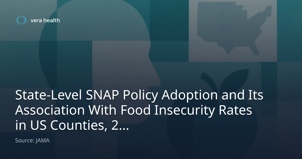 State-Level SNAP Policy Adoption and Its Association With Food ...